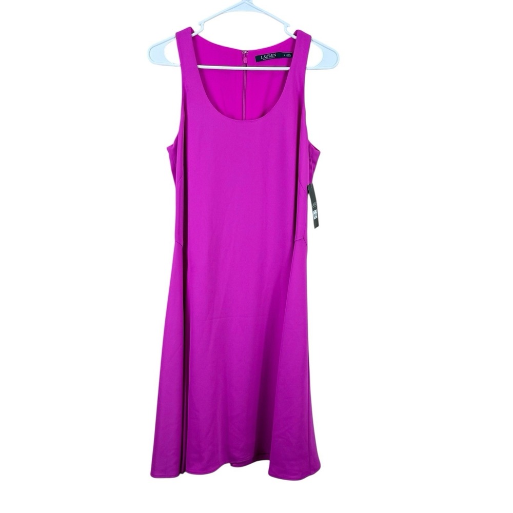 Lauren Ralph Lauren Womens‎ Pink Sleeveless Mini Swing Trapeze Dress Size 8 NWT